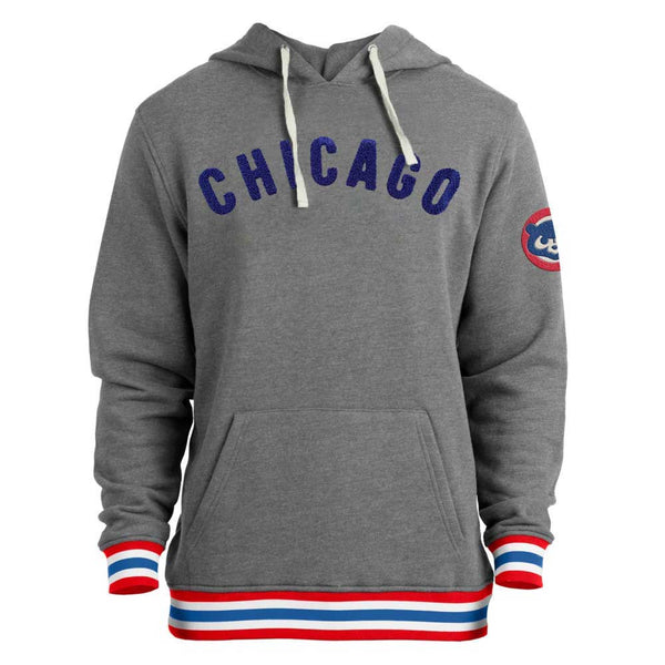 Chicago Cubs Angry Bear Bi-Blend Fleece Hooded Sweatshirt