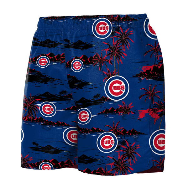 Chicago Cubs Island Palm Swim Trunks