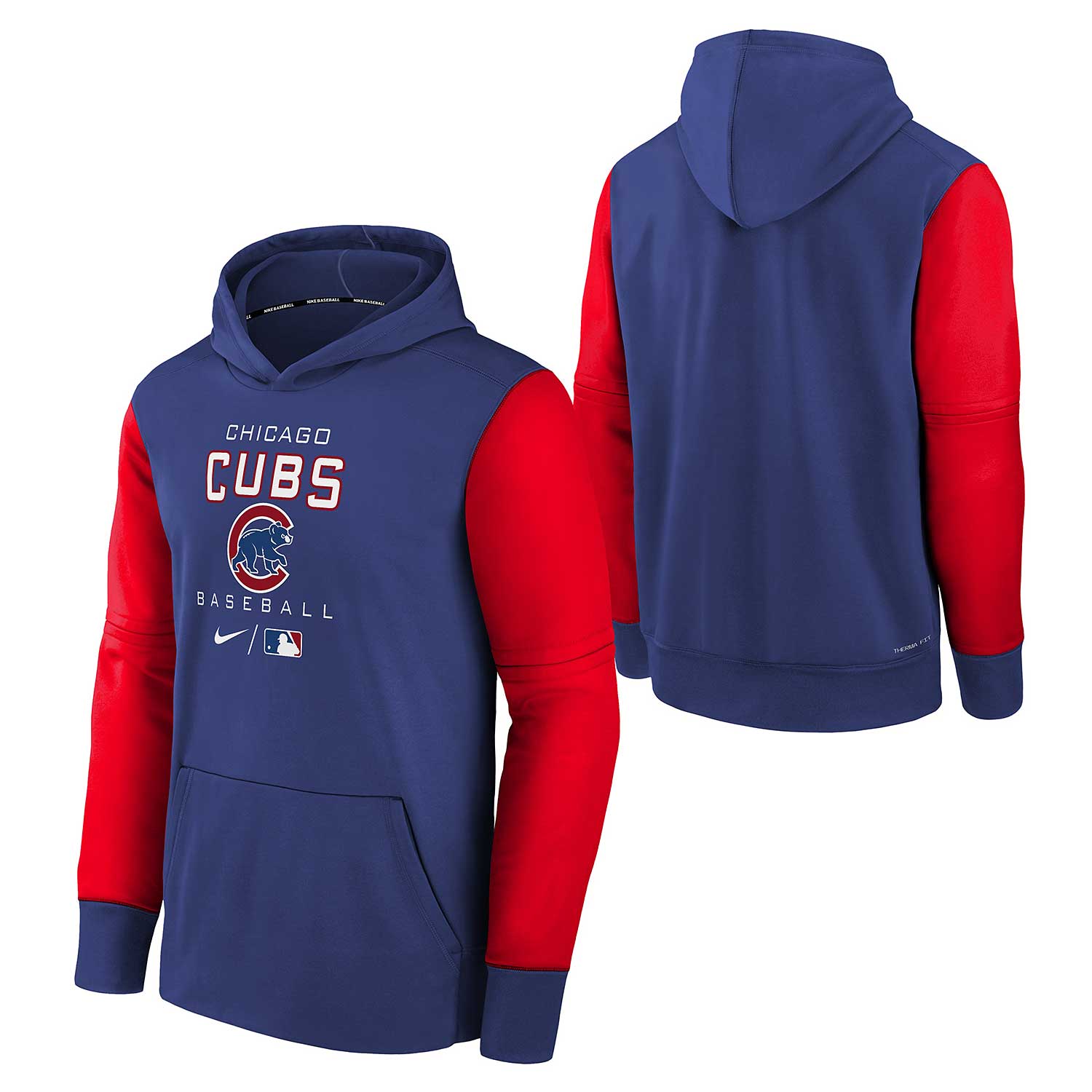 Chicago Cubs Youth Nike AC Therma Hooded Sweatshirt X-Large = 18-20