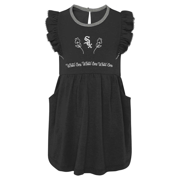 Chicago White Sox Toddler Girls Infielder Ruffle Sleeve Dress Wrigleyville Sports Chicago White Sox Toddler Girls Infielder Ruffle Sleeve Dress Wrigleyville Sports
