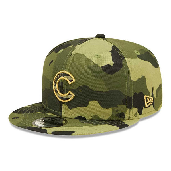 Chicago Cubs 2022 Armed Forces Day 9FIFTY Snapback Cap