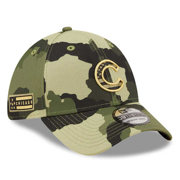 Chicago Cubs 2022 Armed Forces Day 39THIRTY Flex Fit Cap