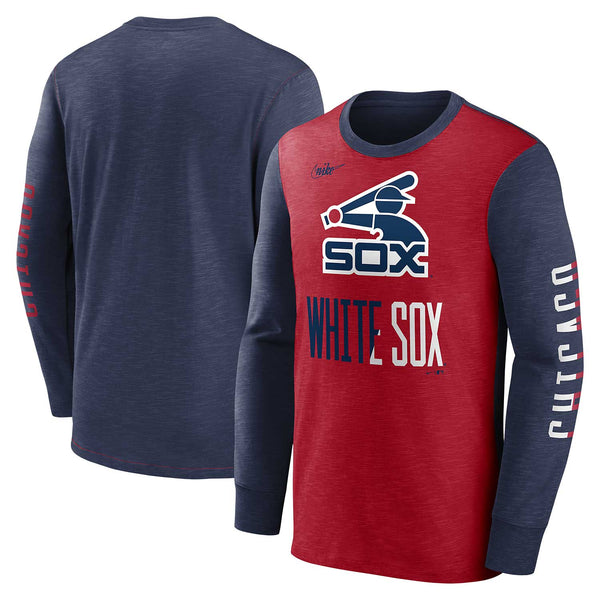 Chicago White Sox Nike Cooperstown Rewind Splitter Long Sleeve T-Shirt