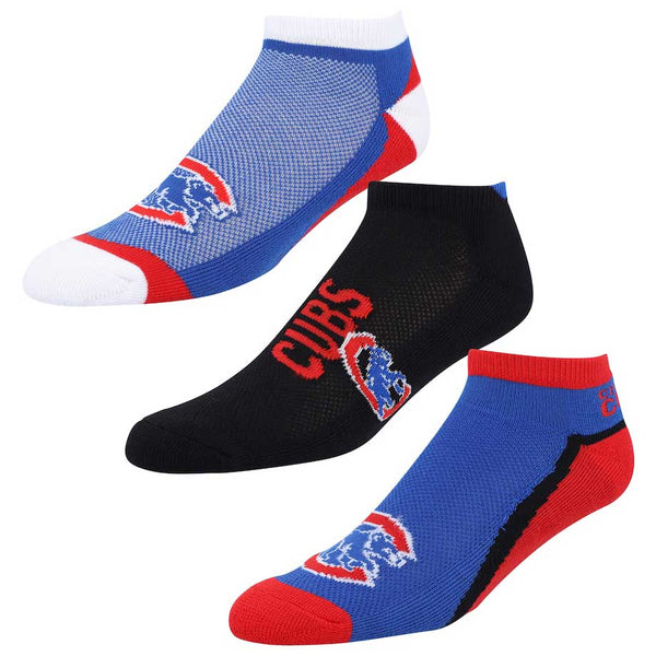 Chicago Cubs Flash 3-Pack Ankle Socks