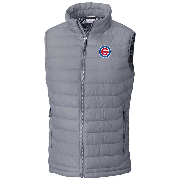Chicago Cubs Columbia Powder Lite Grey Bullseye Vest