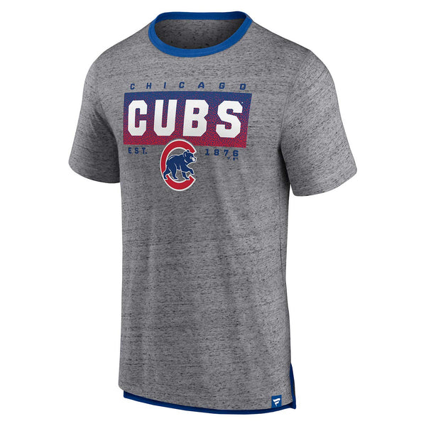 Chicago Cubs Iconic Speckled Ringer T-Shirt