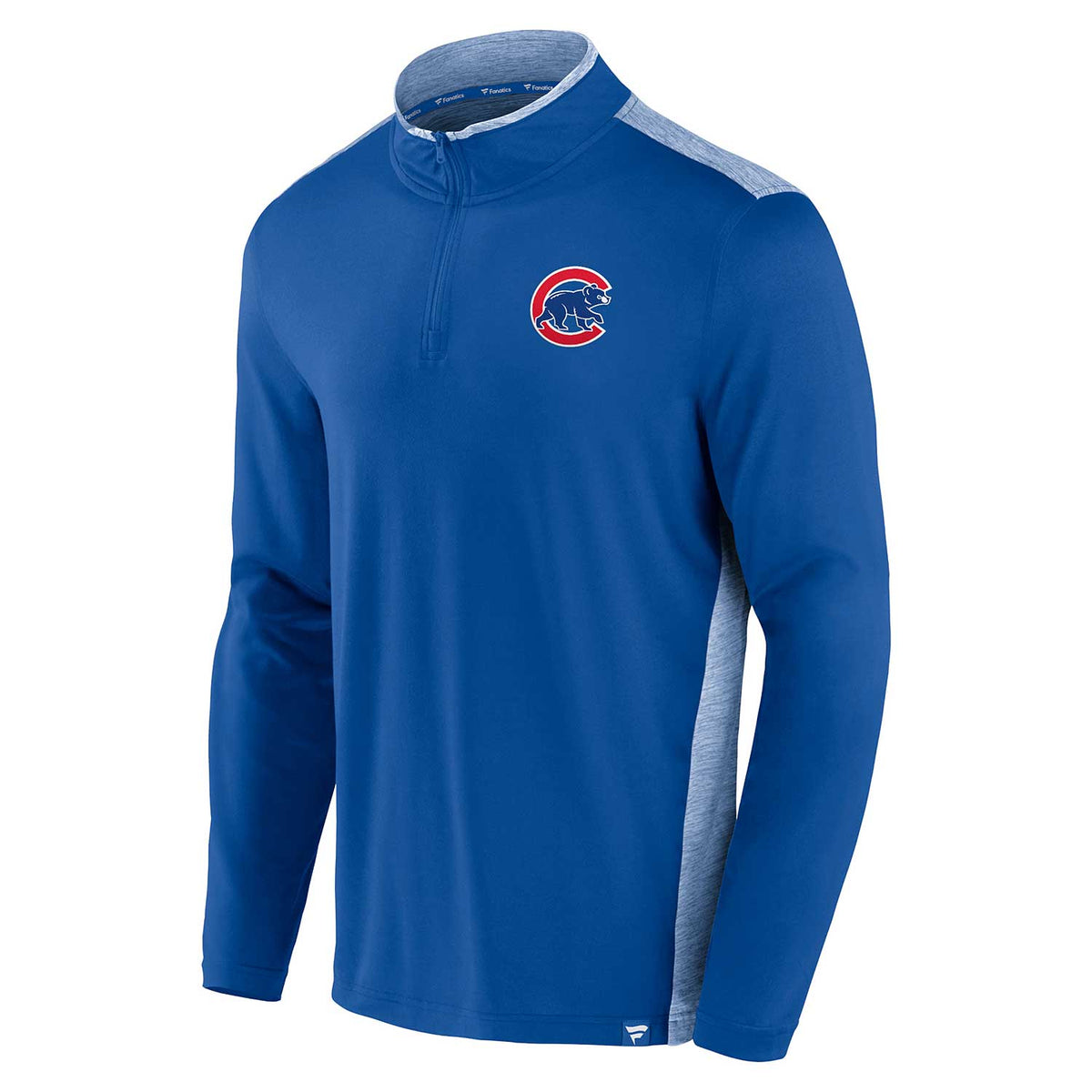 Chicago Cubs Iconic Brushed Poly Quarter Zip Sweatshirt Wrigleyville