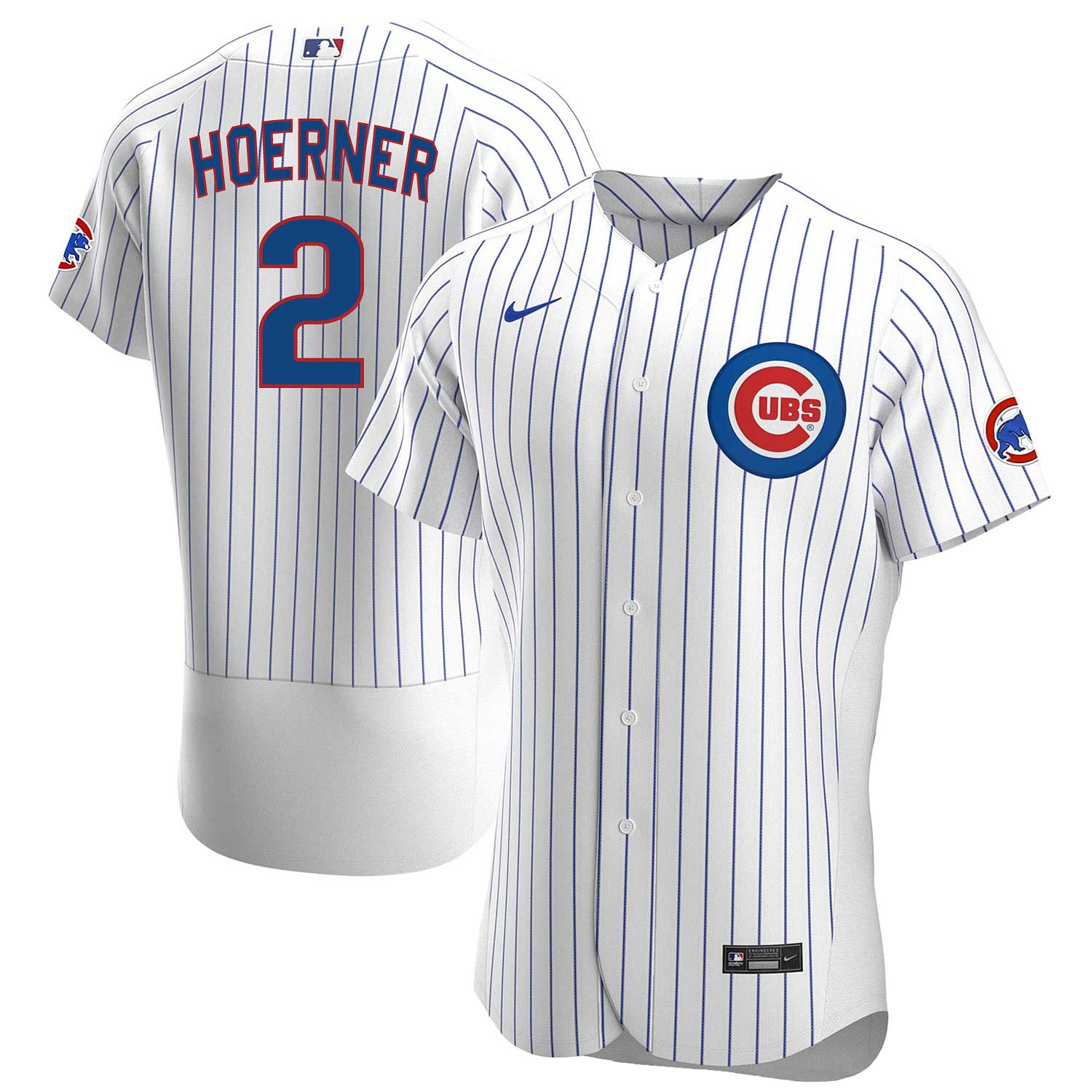 Nico Hoerner Women's Nike White Chicago Cubs Home Replica Custom Jersey