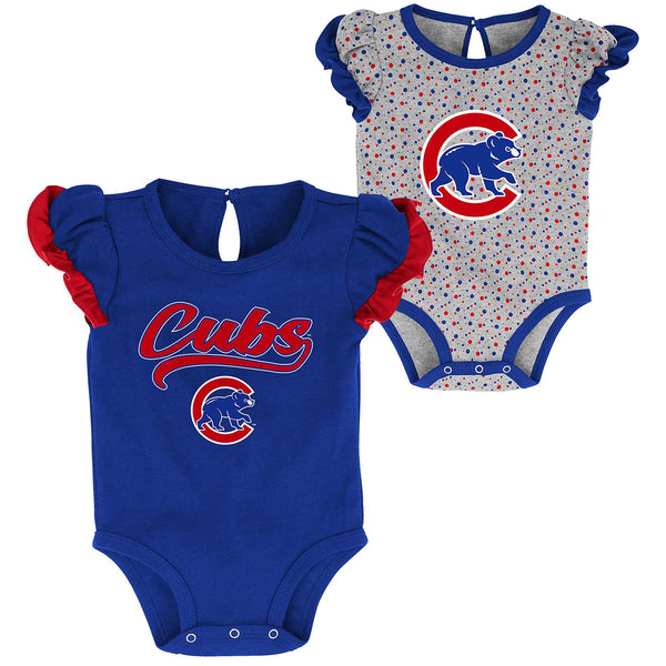 Chicago Cubs Infant Scream & Shout 2-Pack Creeper Set