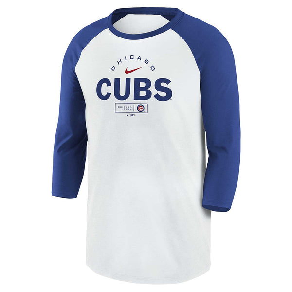Chicago Cubs Nike Team Modern Arch 3/4-Sleeve T-Shirt Medium = 10-12