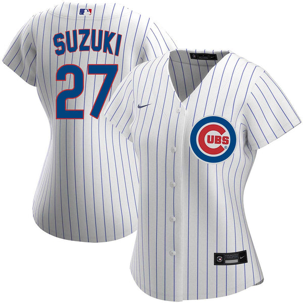 Chicago Cubs Seiya Suzuki Women's Nike Home Replica Jersey W/ Authentic Lettering