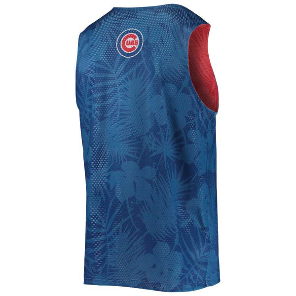 Chicago Cubs Floral Mesh Reversible Tank Top