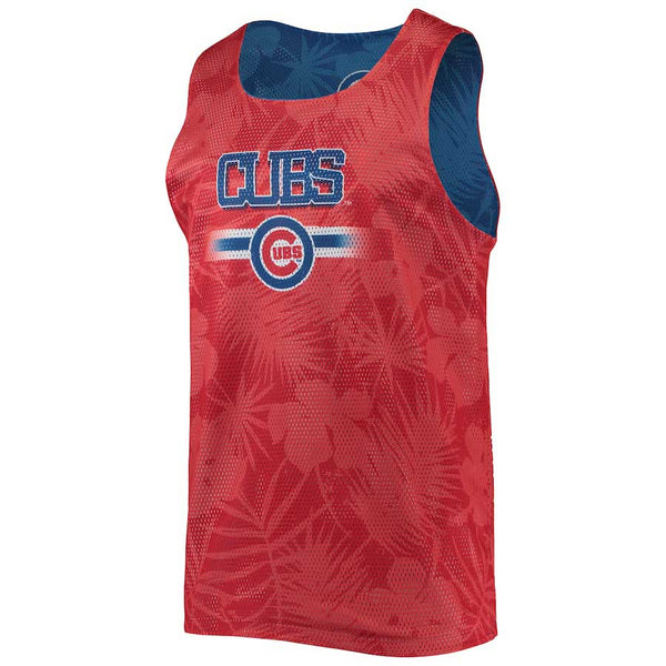 Chicago Cubs Floral Mesh Reversible Tank Top