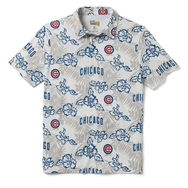 Chicago Cubs White Hawaiian Performance Polo