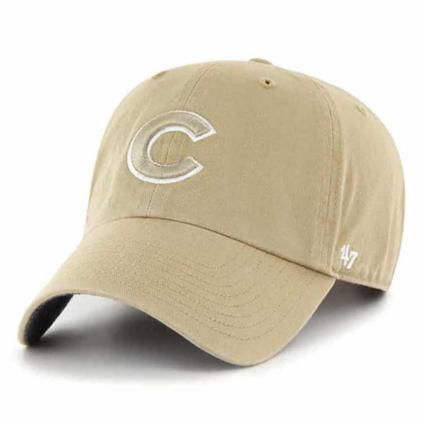 Chicago Cubs Khaki Chambray Ballpark Clean Up Adjustable Cap