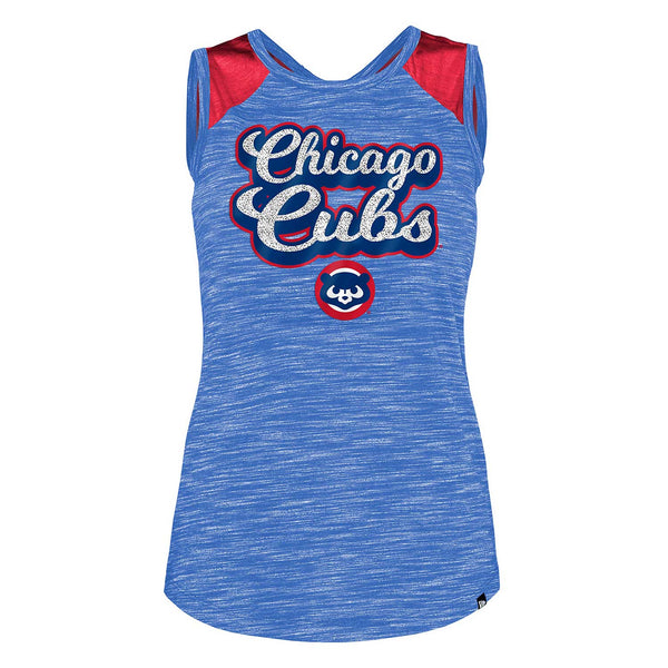Chicago Cubs Ladies 1984 Space Dye Contrast Tank Top
