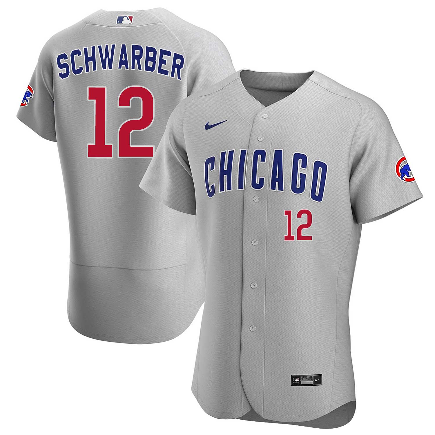 Chicago Cubs Kyle Schwarber Nike Road Authentic Jersey