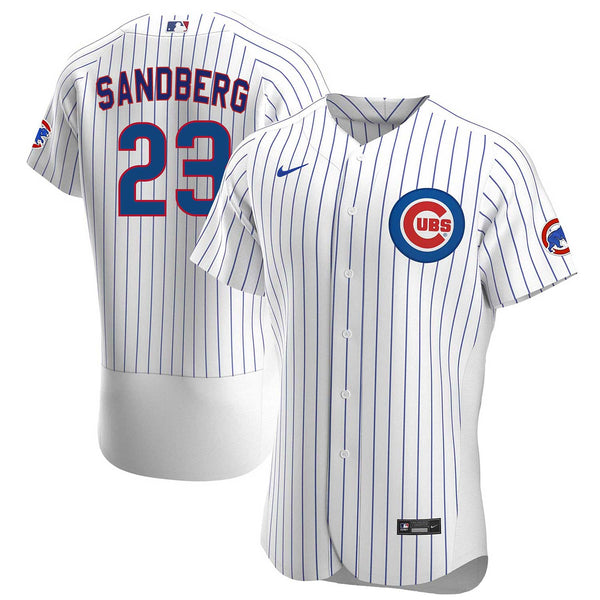 Chicago Cubs Ryne Sandberg Nike Home Authentic Jersey 44 = Medium / Large