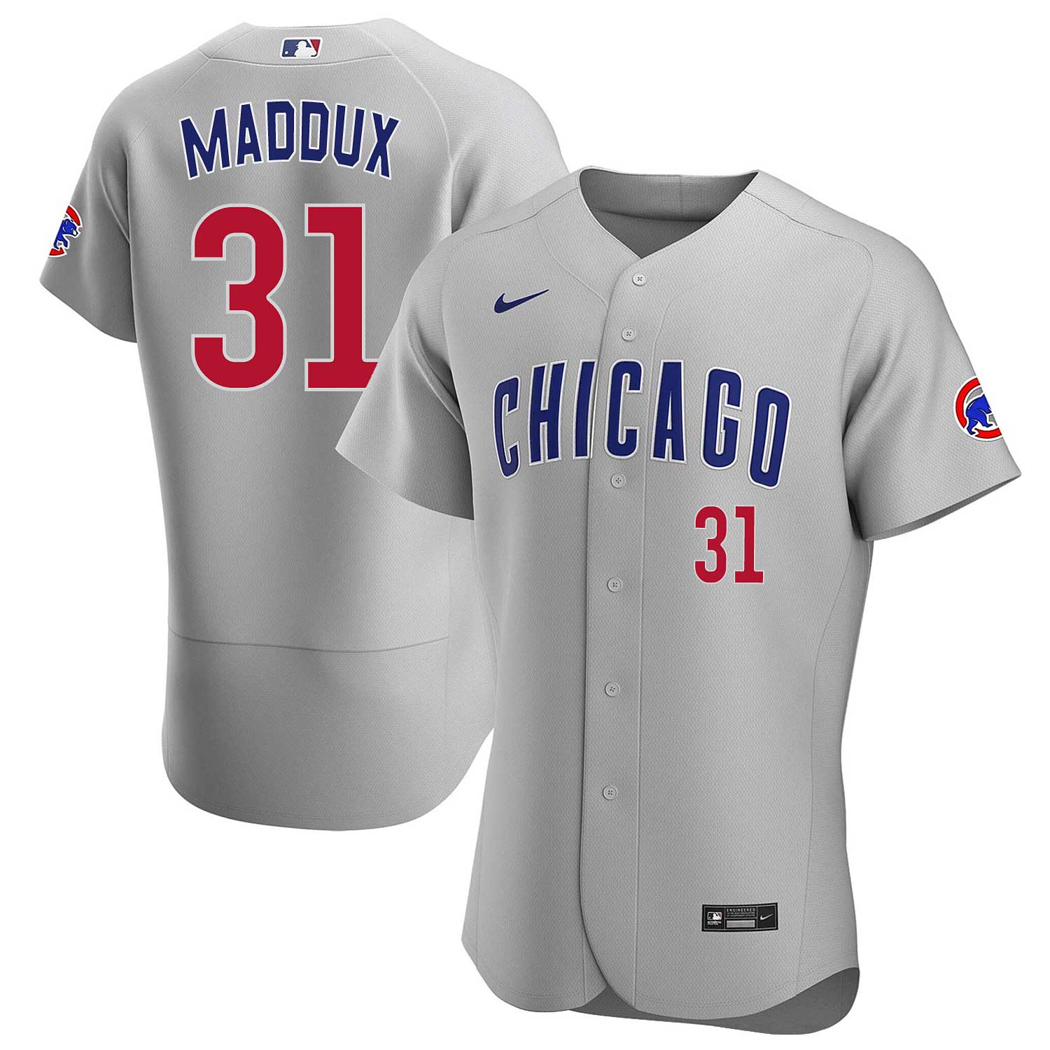Chicago Cubs Greg Maddux Nike Road Authentic Jersey