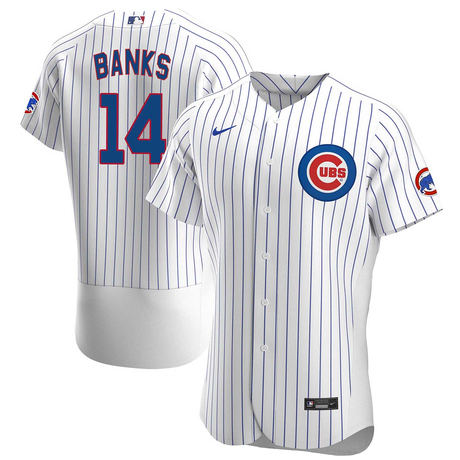 Chicago Cubs Ernie Banks Nike Home Authentic Jersey 56 = 3X/4X-Large