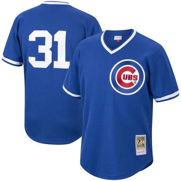Chicago Cubs 1987 Greg Maddux Pullover Batting Practice Jersey