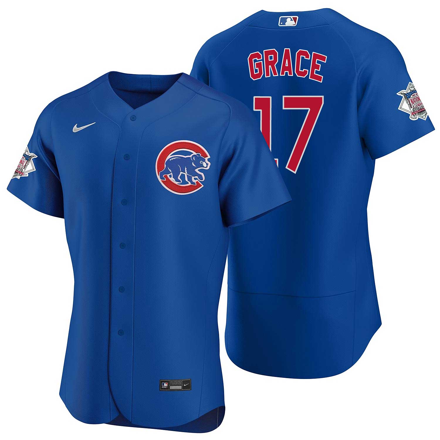 Chicago Cubs Mark Grace Nike Alternate Authentic Jersey 48 = X-Large