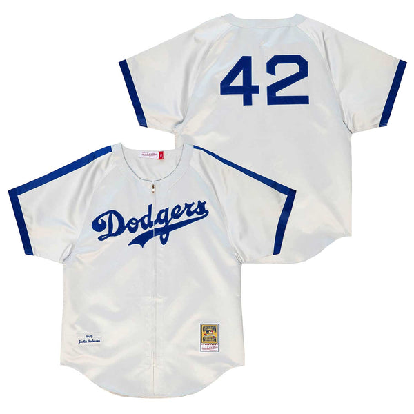 Jackie Robinson Brooklyn Dodgers Light Blue Men's Cooperstown Jersey