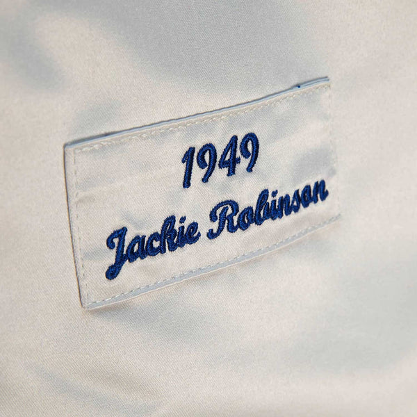 Brooklyn Dodgers Jackie Robinson 1949 Mitchell & Ness Full-Zip Authentic Jersey Medium