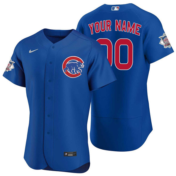 Chicago Cubs Customized Nike Authentic Alternate Jersey 48 = X-Large