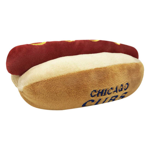 Chicago Cubs Hot Dog Plush Dog Toy