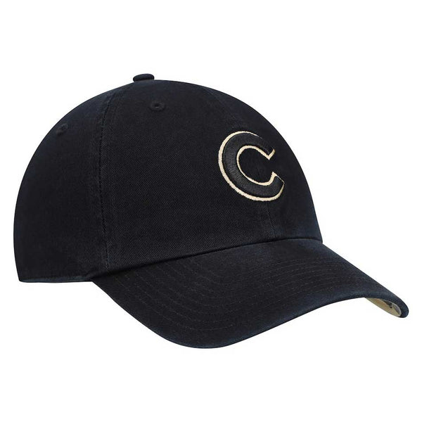 Chicago Cubs Black Bagheera Cheetah Under Clean Up Adjustable Cap