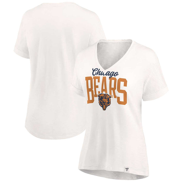 Chicago Bears Women's True Classics V-Neck Slub T-Shirt