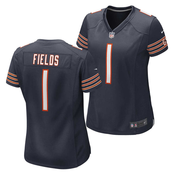 Chicago Bears Justin Fields Ladies Nike Home Game Replica Jersey