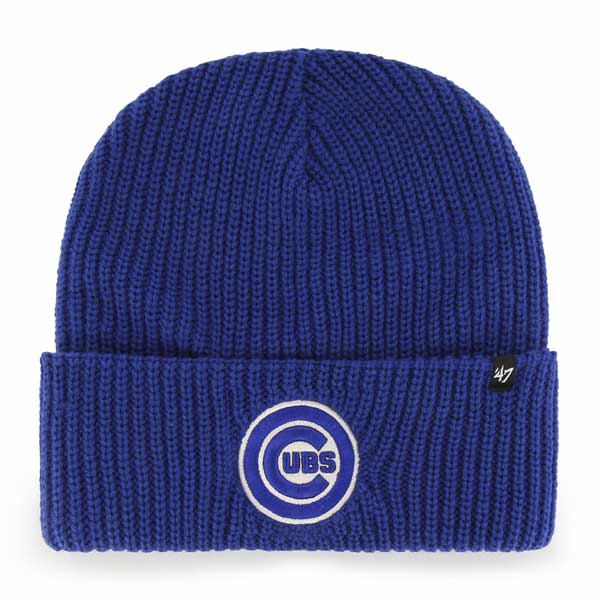Chicago Cubs Royal Upper Cut Cuffed Knit Hat