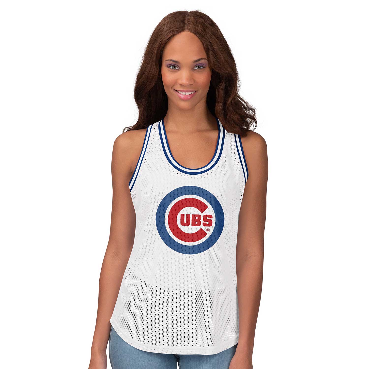 Chicago Cubs Ladies Halfback Bullseye Mesh Tank Top – Wrigleyville Sports