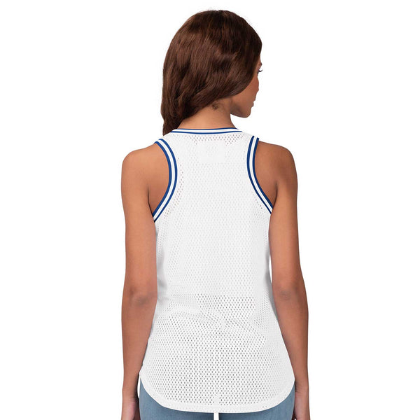 Chicago Cubs Women's Halfback Bullseye Mesh Tank Top