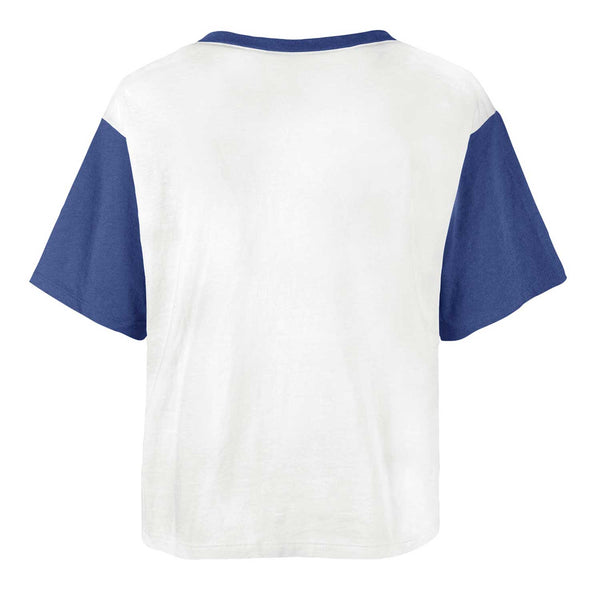 Chicago Cubs Women's Dolly Crop Fit V-Neck T-Shirt