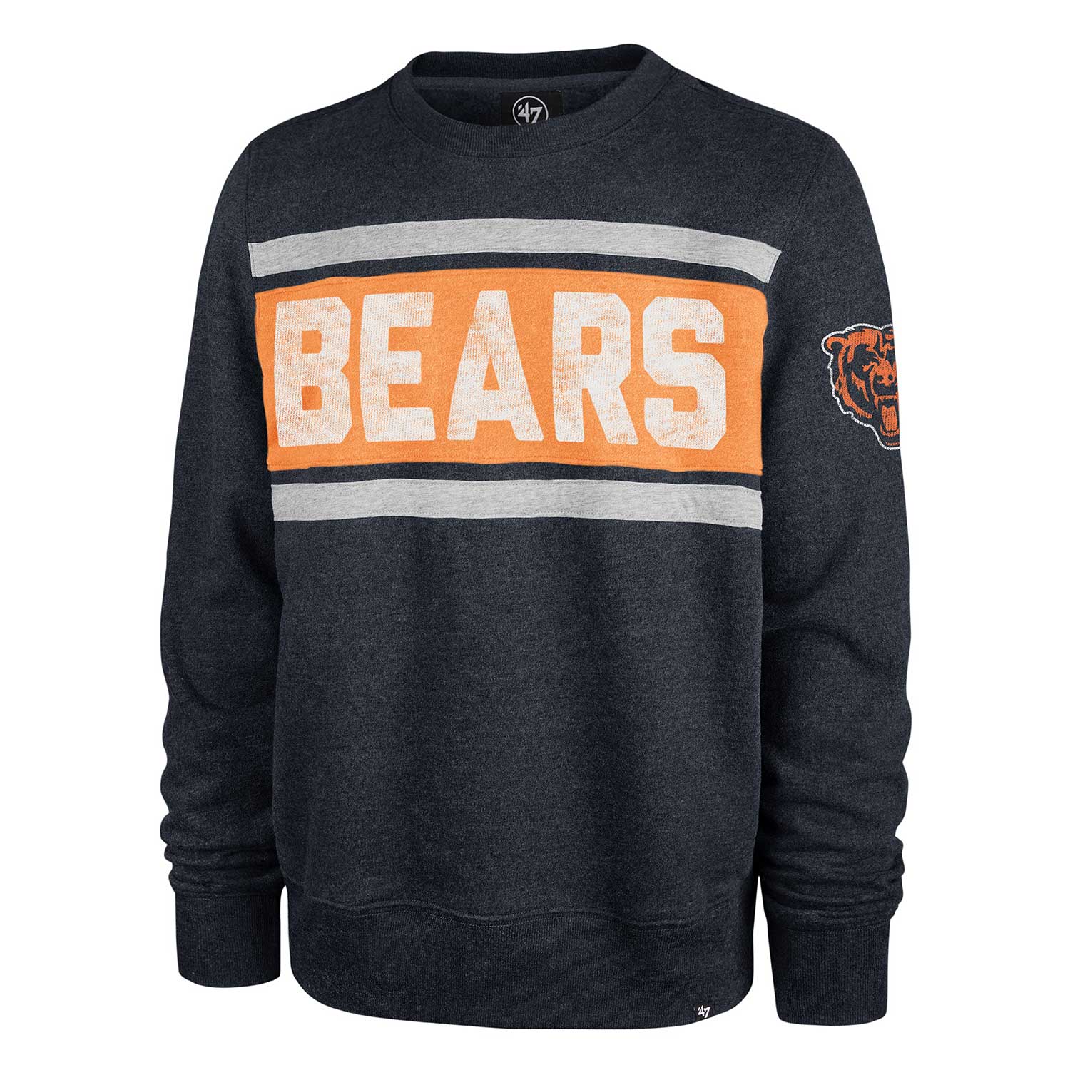 '47 Chicago Bears Atlas Blue Bypass Tribeca Crew Sweatshirt XX-Large
