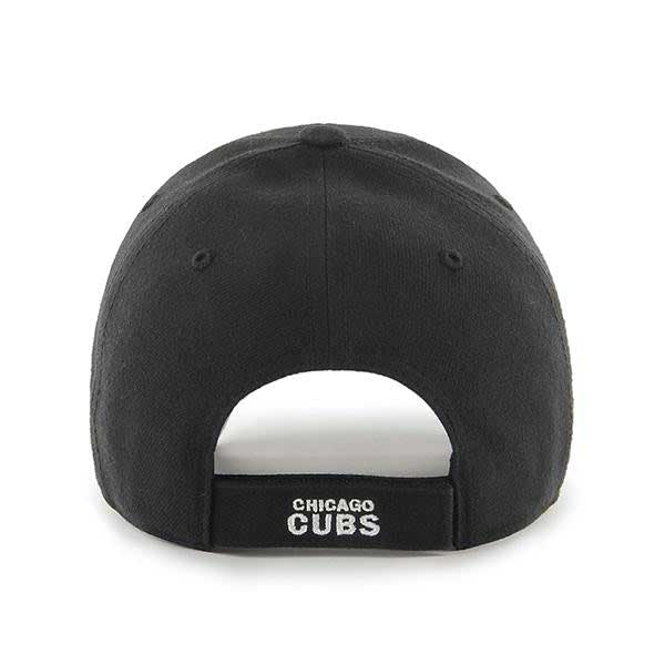 Chicago Cubs Black MVP Adjustable Cap