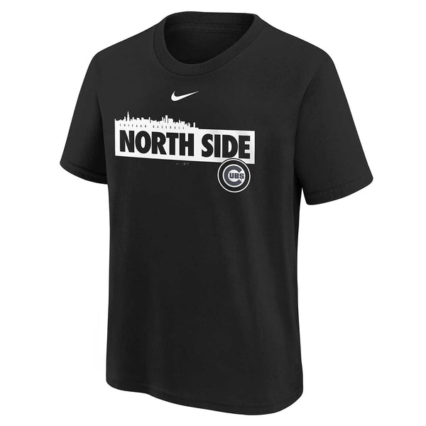 Chicago Cubs Youth Black City Skyline North Side T-Shirt