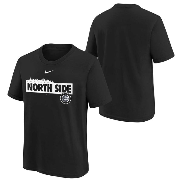 Nike Chicago Cubs Youth Black City Skyline North Side T-Shirt X-Large = 18-20