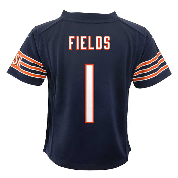 Nike Kids Chicago Bears Justin Fields Child Navy Replica Game Jersey