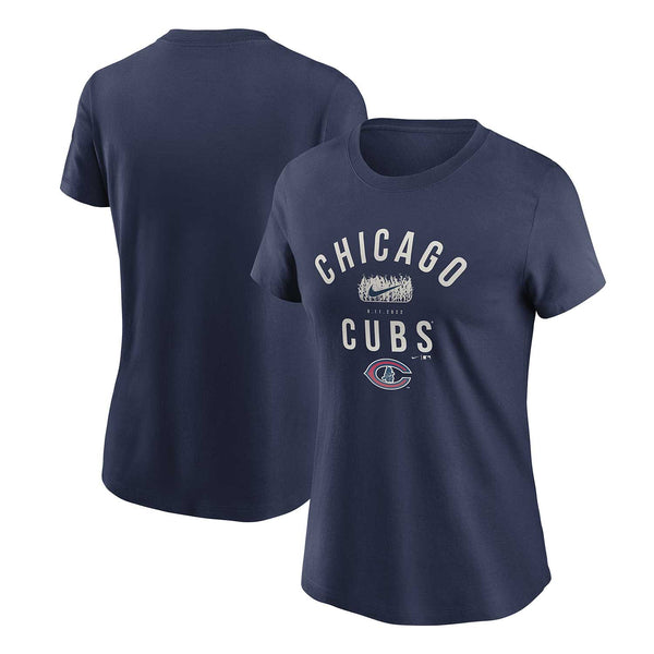 Chicago Cubs Ladies 2022 Field Of Dreams Nike Team Lockup T-Shirt