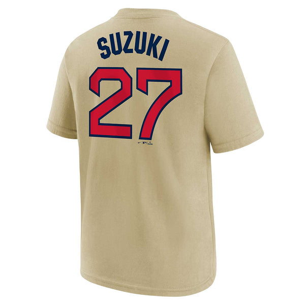 Chicago Cubs Youth Seiya Suzuki 2022 Field of Dreams Name & Number T-Shirt
