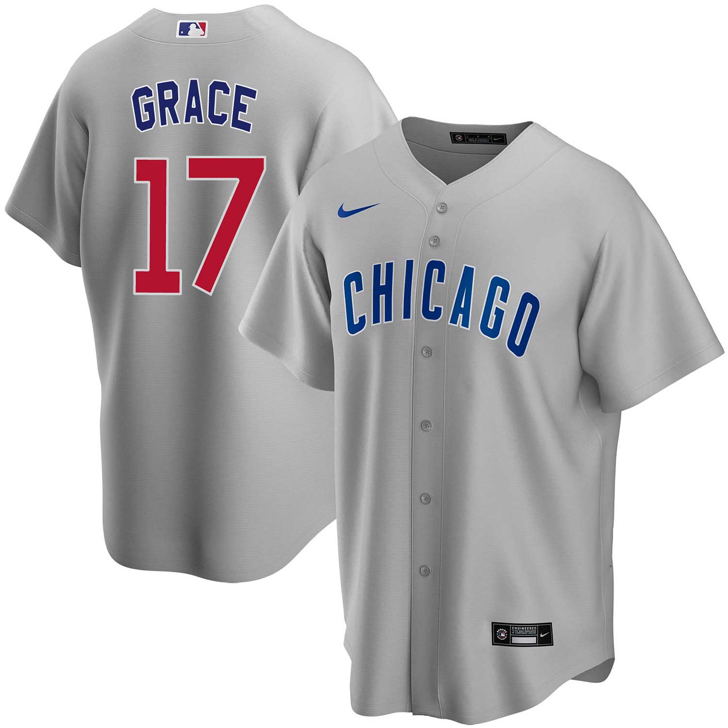 Chicago Cubs Mark Grace Nike Road Replica Jersey With Authentic Lettering