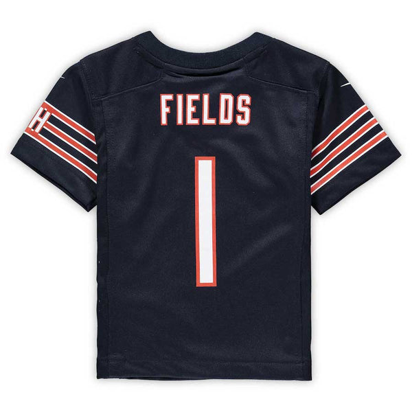 Nike Chicago Bears Justin Fields Mens White Replica Game Jersey