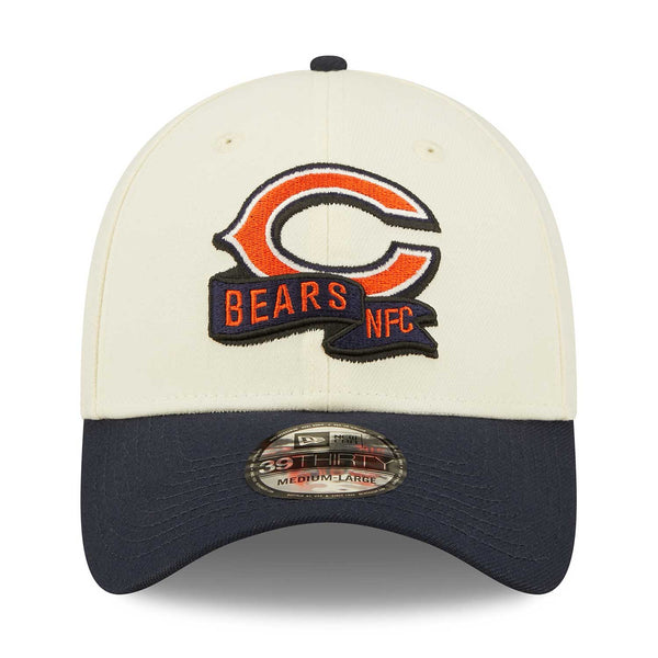 Chicago Bears Cream 2022 Sideline 39THIRTY Flex Fit Cap