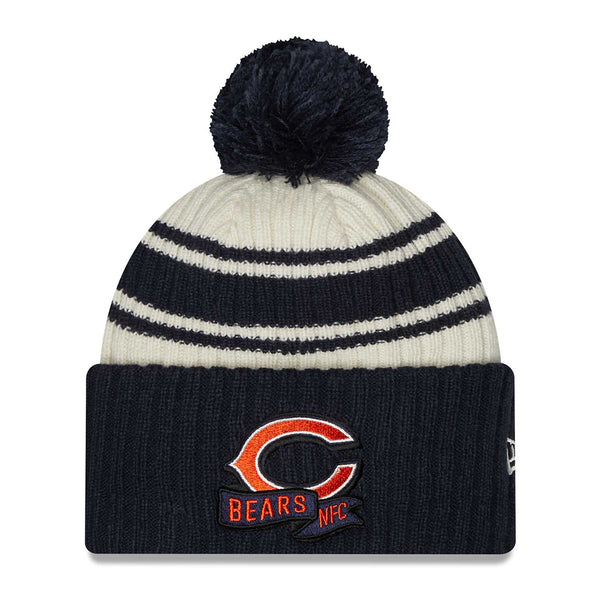 Chicago Bears Navy 2022 Sideline Cuffed Knit Hat