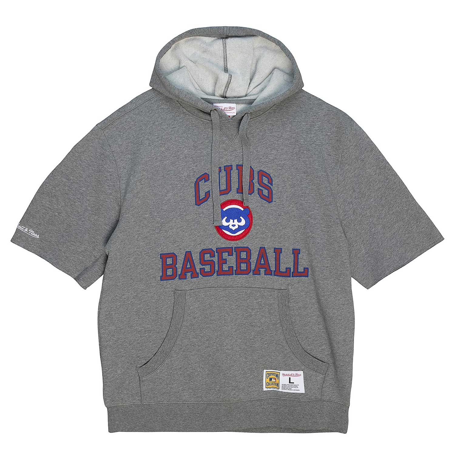 Chicago Cubs Short Sleeve Fleece Hooded Sweatshirt X-Small