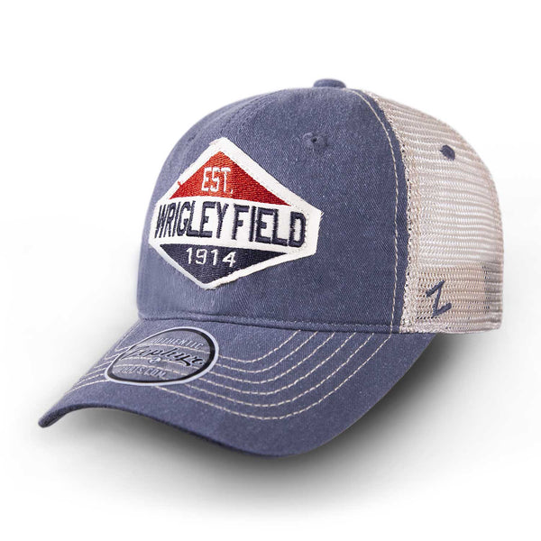 Wrigley Field Scholarship Washed Trucker Cap